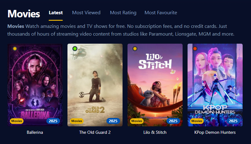Screenshot of the Dopebox user interface